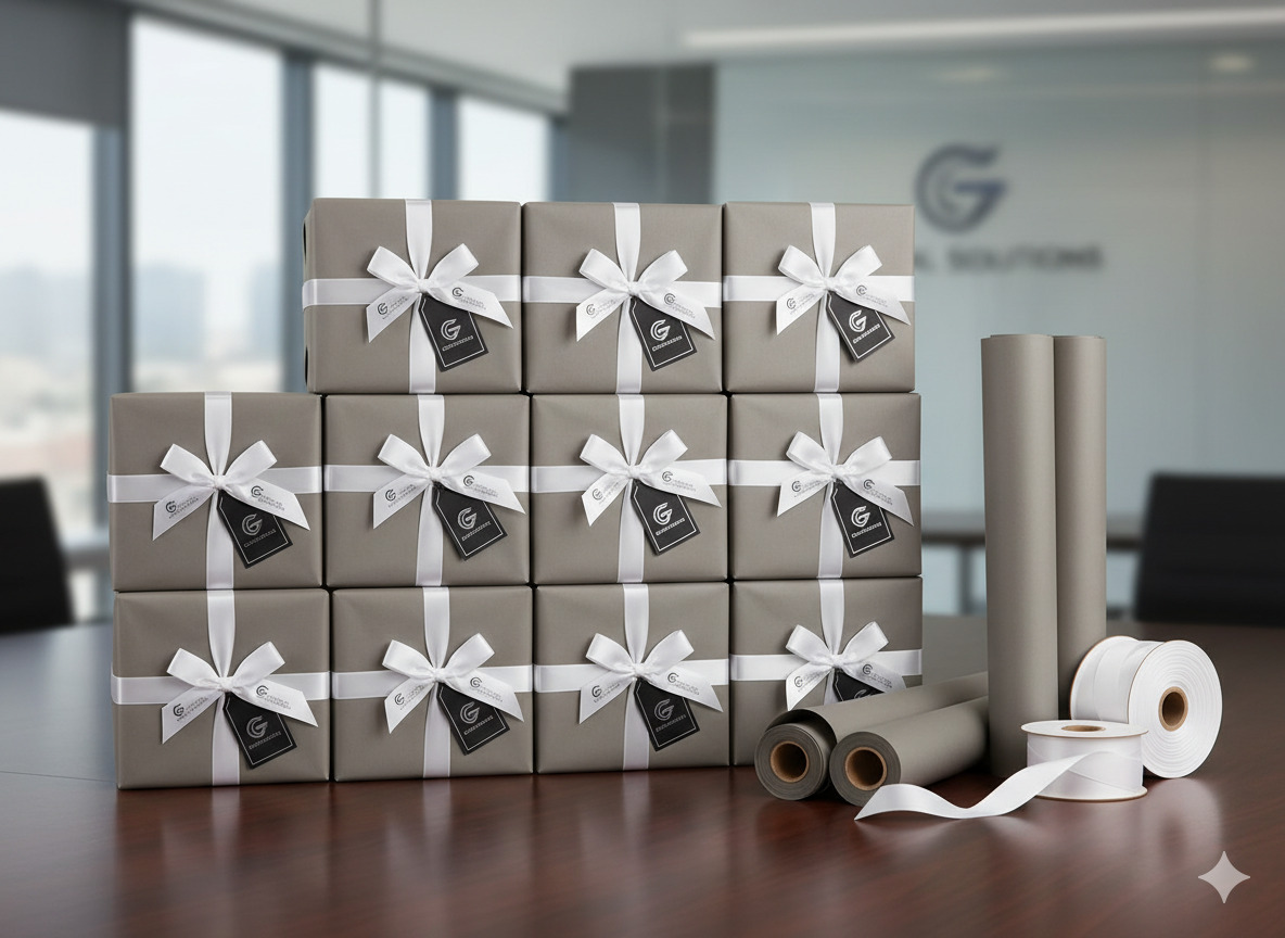 Corporate gift wrap package